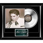 Elvis Presley Concert Cover with Silver Vinyl - Framed Print - 28" x 24"-Premium music memorabilia