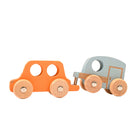 TickiT Rainbow Wooden Vehicles - Set of 12-Calming design: Each piece features a natural wood color. Promote feelings of comfort and relaxation. Add this set to your calming corners, montessori-based activities and sensory stations