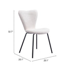 Zuo Thibideaux Dining Chair - Ivory - Set of 2-6
