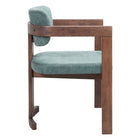 Zuo Poly Dining Chair - Moss Grey/Walnut-3 year limited warranty