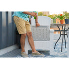 Suncast Adirondack Chair with Storage - Ice Cube-Easy to clean and maintain.