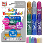 Kwik Stix Solid Tempera Paint Sticks Set - Metallic Colours - 6 Colours/Pack - 6 Pack-Looks and Feels Like Paint