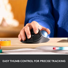 Logitech Ergo M575 Wireless Optical Trackball Mouse - Black-Trackball doesn't move and is excellent for tight workspaces and busy desks and fits in seamlessly alongside your computer and keyboard or laptop