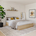 Nexera 3-Drawer Storage Bed Frame - Queen Size - Natural Maple-6