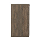Manhattan Comfort Clive 72" Mid-Century Modern 6-Drawer Double Dresser - Walnut Brown-Available in Walnut and Gold, Black and Gold, Natural Oak and Gold, Natural Oak, Black, and Walnut
