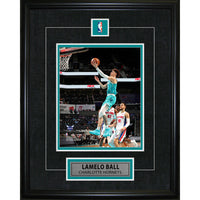 Lamelo Ball Pin & Plate Hornets - Framed Print - 16" x 20"-Premium 8x10 framed