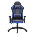 TygerClaw High Back Gaming Chair for Maximum Comfort - Blue-Smoothly recline backwards and lock the chair in your favorite comfortable position