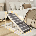 PawHut 16"-23.5"H Folding Dog Ramp with Non-Slip Carpet-Adjusts to 16.1" /20.1" /22.4" /23.6" (41/51/57/60 cm) height, perfectly matching your bed, sofa or car 