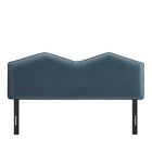 Modway Cosette Performance Velvet King Size Headboard - Cadet Blue-Assembly Required