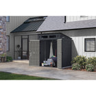 Suncast Modernist Storage Shed - 6' x 5' - Cyberspace/Dove Grey-Features a full steel skeleton frame for maximum strength under heavy snow loads.