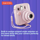 Fujifilm Instax Mini 13 Instant Camera - Clay White-Hand Strap with camera angle adjustment accessory