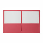 Staples Twin-Pocket Portfolio - Red - 10 Pack-Business card holder in inside front pocket