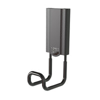 Gator Magnetics 2.5" MIDI Closed Magnetic Hook - 25 lb Capacity - Black-Holds a load of up to 25 lbs. on thin steel surfaces. It is tested for its shear strength at a 90° angle load capacity. This is how a hook should work instead of your tool sliding down the steel surface, falling to the floor.