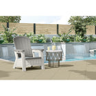 Suncast Adirondack Chair with Storage - Dove Grey/Ice Cube-Durable multi wall construction for strength and stability.