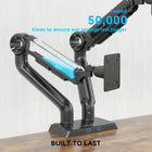 ShoppingAll Heavy Duty Dual Monitor Mount for 13-35" Screens - Black-Weight: 15.2 lb