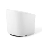 Modway Prospect Performance Velvet Swivel Armchair - White-No Assembly Required