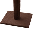 PawHut 102" 5-Tier Floor-to-Ceiling Cat Tree with Scratching Post - Brown-Adjustable height from 90.6" -102.4" H 