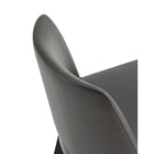 Manhattan Comfort Gansevoort 19" Modern Faux Leather Upholstered Dining Chair - Pebble Grey - Set of 2-10