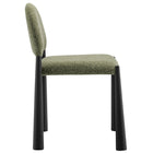 Modway Hayley Upholstered Fabric Dining Side Chair - Black/Leaf-Fully Assembled