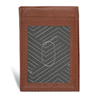 Champs Onyx Leather Mag Hybrid Card Holder - Brown-RFID lining
