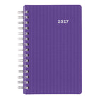 Brownline 2027 DuraFlex Daily Planner with Textured 2-Piece Poly Cover - 8" x 5" - Assorted-Monthly planner before each month