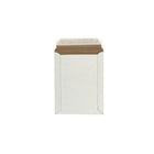 Enviro-Logix Flat Open End Mailers - Peel & Stick - 7" x 9" - White CCKB - 100 Pack-White, 28pt CCKB recycled board