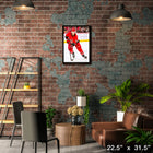 Sebastian Aho Carolina Hurricanes - Framed Canvas - 22" x 31"-Officially licensed by the NHL and NHLPA