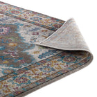 Modway Success Anisah Distressed Floral Vintage Medallion Area Rug - 8 ft W x 10 ft L - Grey Ivory Yellow Orange-8