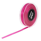 JAM Paper Double Faced Satin Ribbon - 3/8" W x 25 yd. - Shocking Pink-Size: 0.375" x 25 yards