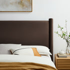 Modway Rael Performance Velvet Queen Headboard - Chocolate Brown-Stain-Resistant Performance Velvet