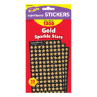 TREND Gold Sparkle Stars superShapes Value Pack - 3 Pack of 1300-Great on homework, incentive pads and charts, and more.