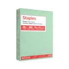 Staples 30% Recycled Pastel Coloured Copy Paper - Letter - 8-1/2" X 11" - Green - 500 Sheets-Attention-grabbing colours get your materials noticed