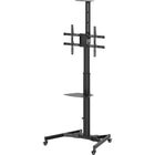 Fellowes Mobile TV Stand - Black-Effortless TV height adjustment (40cm) with crank handle