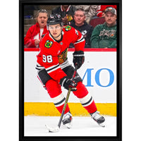 Connor Bedard Chicago Blackhawks - Framed Canvas - 22" x 31"-Premium canvas print with gallery-wrapped edges