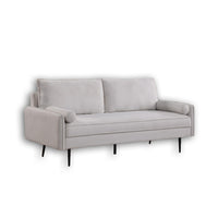 Brassex 3-Seater Sandro Sofa - Beige-Contemporary styling