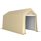 Outsunny 7' x 12' Portable Shed-Thick PE roof and side walls block UV rays and light rain

