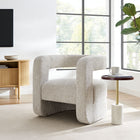 Modway Jaylin Upholstered Chenille Accent Chair - Dove Grey-Dense Foam Padding