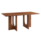 Modway Rivian Rectangular 70" Wood Dining Table - Walnut-Rectangular Dining Table