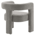 Modway Kayla Boucle Upholstered Armchair - Light Grey-Non-Marking Foot Caps