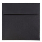 JAM Paper Square Invitation Envelopes - 6 x 6 - Black Linen - 25 Pack-Perfect for Greeting Cards, Invitations, Weddings or any announcement