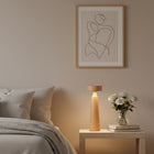 Decent Living Wooden Tower LED Table Lamp-8