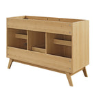 Modway Soma 48" Single or Double Sink Compatible Bathroom Vanity Cabinet - Oak-9