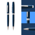 A.T. Cross Coventry Blue Lacquer Ballpoint Pen - Medium - Black Ink-4