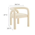 Modway Astrid Performance Velvet Dining Chair - Porcelain-Performance Velvet Upholstery