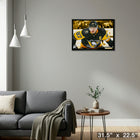 Sidney Crosby Pittsburgh Penguins Face-off Close-up - Framed Canvas - 31" x 22"-Ready to hang - arrives fully assembled