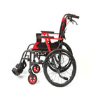 Journey So Lite C2 Ultra Lightweight Wheelchair - Red-Large 20" rear wheels help support smoother self-propelling and greater user independence