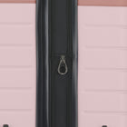 Bugatti Lisbon 2-Piece Hardside Luggage Set - Pink-Carry-on Luggage: 22" H x 14.25" L x 9" W, Weight: 5.5 lb/2,4 kg; Large Check-In Luggage: 30.5" H x 20" L x 12.5" +2" W, Weight 9.9 lb/4,4 kg. Measurements include wheels and fixed handles