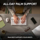 Logitech Wave Keys Wireless Ergonomic Keyboard with Cushioned Palm Rest - Off White-Smoother days, your way: Personalize your Wave Keys experience using the Logi Options+ App, where you can choose shortcuts that save time and keep your work flowing 