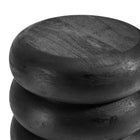 Modway Ellery Round Stacked Wood Side Table - Wirebrush Black-7