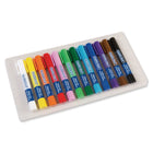 Creativity Street Glide-On Tempera Paint Sticks - 12 Assorted Primary Colors - 5 grams - 2 Packs of 12-These sticks do not bleed through, wrinkle or tear paper